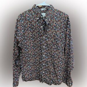 J. Crew Floral Slim Untucked Men's Shirt L